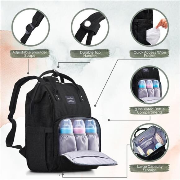 Diaper Bags Travel Backpack For Mom Large Capacity Travel  Diaper Bag Backpack | Travel Backpack for Mom with Baby Diaper Bags